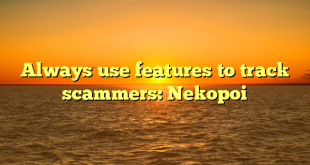 Always use features to track scammers: Nekopoi