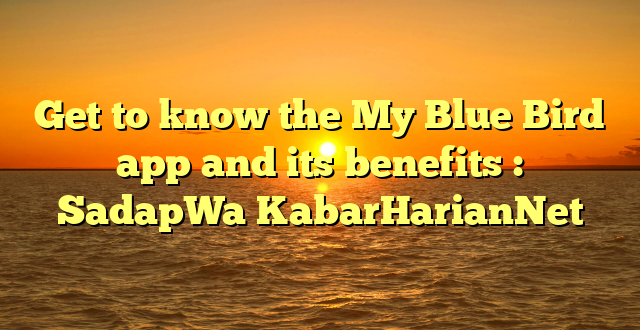 Get to know the My Blue Bird app and its benefits : SadapWa KabarHarianNet