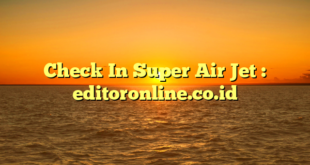 Check In Super Air Jet : editoronline.co.id